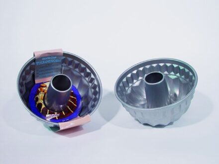 tulbandvorm - Ø 22 cm Zilverkleurig