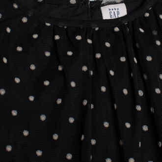 Tule jurk met lange mouwen 485223 voor meisjes Zwart