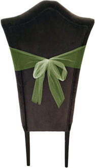 Tule stof op rol - lichtgroen - 30cm x 9meter - Organza/mesh decoratie stoffen