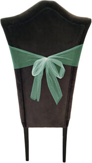 Tule stof op rol - mintgroen - 15cm x 9meter - Organza/mesh decoratie stoffen