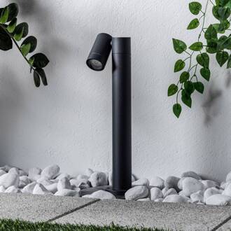 Tulimar sokkellamp, 45cm, antraciet 1-lamp, metaal donkergrijs