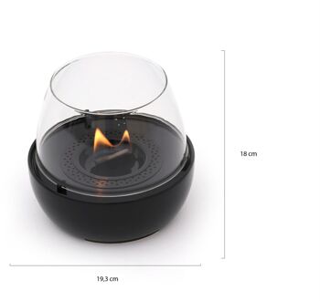 Tulip 18 tafelhaard ø19,3cm (h:18cm) - Laagste prijsgarantie! Zwart