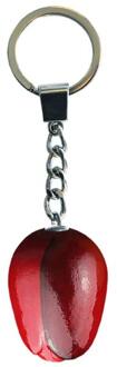 Tulp sleutelhanger rood aubergine 3,5cm