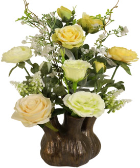 Tulpenvaas wit - zalm