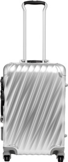 Tumi 19 Degree Aluminium International Expandable Carry-On silver hardcase koffer Zilver - H 55 x B 35 x D 23 cm