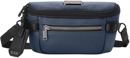Tumi Alpha Bravo Classified Waist Pack navy coated heuptas Blauw - H 14.5 x B 28 x D 7 cm