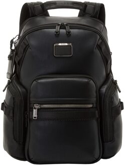 Tumi Alpha Bravo Nathan Navigation Backpack Leather black backpack Zwart - H 40.5 x B 35.5 x D 19