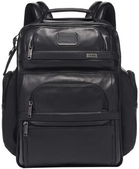 Tumi Alpha Leather Brief Pack Backpack black backpack Zwart - H 43 x B 36 x D 20.5