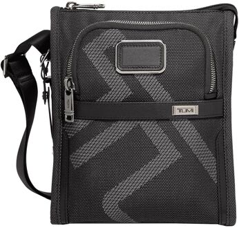 Tumi Alpha Pocket Bag Small reflective TUMI jacquard damestas Zwart - H 24 x B 20.5 x D 3.5 cm