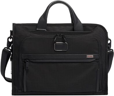 Tumi Alpha Slim Deluxe laptoptas black Zwart