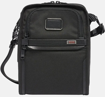 Tumi organizer crossbody tas black Zwart