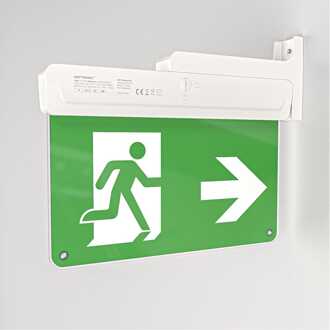 Tumu Noodverlichting met accu - Incl. muurmontage installatiekit - 2,2W - 6500K - IP20 Wit/Groen