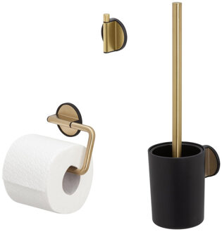 Tune Toiletaccessoireset Goud, Zwart