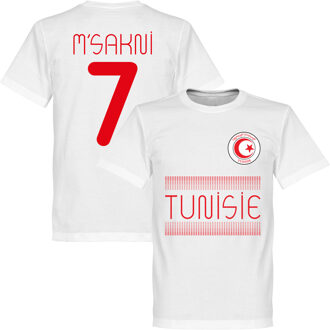 Tunesië Msakni 7 Team T-Shirt - Wit
