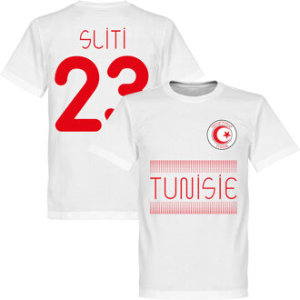 Tunesië Sliti 23 Team T-Shirt - Wit - XXXL
