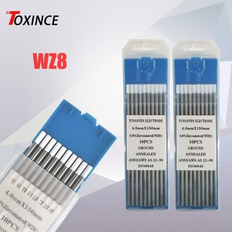 Tungsten Elektroden WZ8 Witte Lassen Elektroden Tig Rods1.0/1.6/2.0/2.4/3.2/4.0X150mm Professionele Wolfraam Naald 1.0mmx150mm