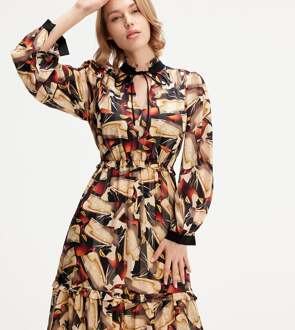 Tuniekjurk met grafische print Rood