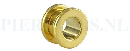 Tunnel goud kleur 10 mm 10 mm