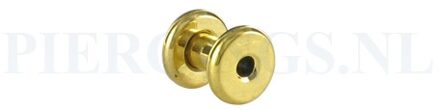 Tunnel goud kleur 4 mm 4 mm
