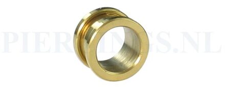 Tunnel goud kleur smal 12 mm 12 mm