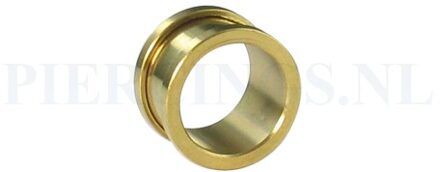 Tunnel goud kleur smal 14 mm 14 mm