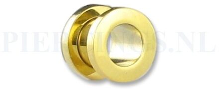 Tunnel goudkleur 8 mm 8 mm