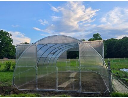 Tunnelkas Polycarbonaat 4 x 6 Meter Black