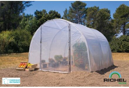 Tunnelkas Richel Transparant/grijs Met 1 Deur 300x300x200cm 9m²