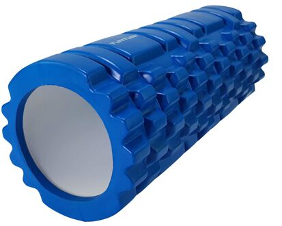 Tunturi foamroller Yoga Grid 33 cm blauw