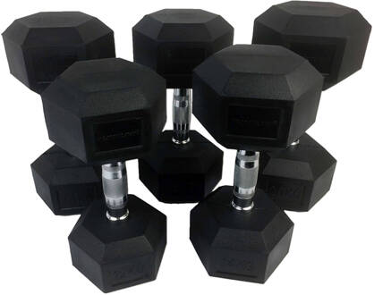 Tunturi Hexa Dumbbellset - 12-20 Kg (160 Kg)