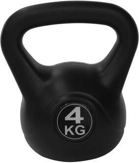 Tunturi kettlebell - pcv - 4 kg Zwart