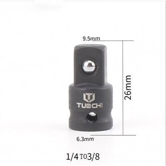 Tuochi Impact Adapters CR-MO 3/4 "Female X 1/2" Man Socket Adapter 1/2 3/8 3/8-1/4 Impact socket Voor Auto Reparatie Tools 1-4 to 3-8