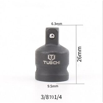Tuochi Impact Adapters CR-MO 3/4 "Female X 1/2" Man Socket Adapter 1/2 3/8 3/8-1/4 Impact socket Voor Auto Reparatie Tools 3-8 to 1-4