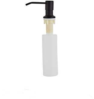 Tuqiu Aanrecht Zeepdispenser Rvs Zeepdispenser Badkamer 300Ml Zeepdispenser Zwart/Goud/Chroom/nikkel geel