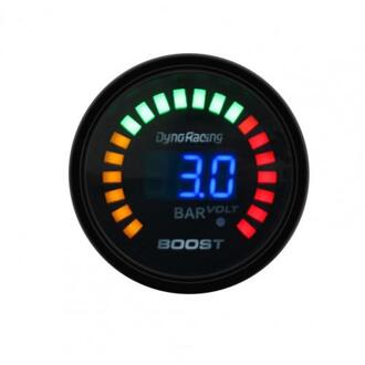 Turbo Boost Gauge 20 Led Duurzaam 1-3Bar 52Mm Verstelbare Turbo Boost Controller Voor Alle 12V Auto