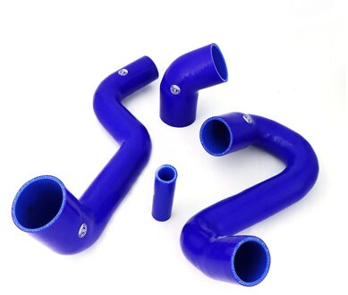 Turbo Boost Slang Siliconen Slang Kit Fit Voor Saab 95 98-08 (4 Stuks) rood/Blauw/Zwart