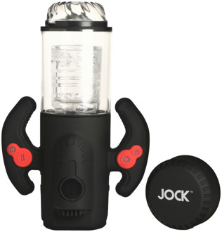 Turbo Max - Draaien, Duwen en Zuigen Masturbator - Transparant/Zwart