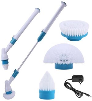 Turbo Scrub Elektrische Borstel Verstelbare Waterdicht Schoner Draadloze Opladen Schone Badkamer Keuken Cleaning Tools UK plug