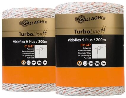 Turboline Vidoflex 9 Plus - Schrikdraad - 2 x 200 meter