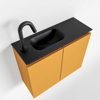 TURE 60cm toiletmeubel ocher. EDEN wastafel urban links 1 kraangat