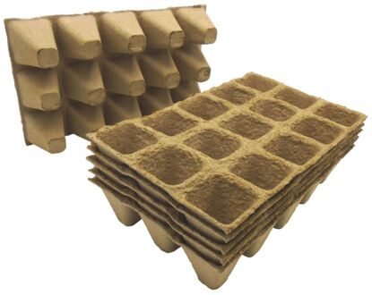 Turfpotjes - 6x15 Stuks - 5x5x5 cm