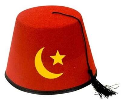 Turks fez verkleed hoedje van vilt