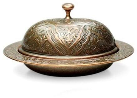 Turkse Classy Gegraveerde Koperen Vintage Peper Turkse Delight Suikerpot kameel