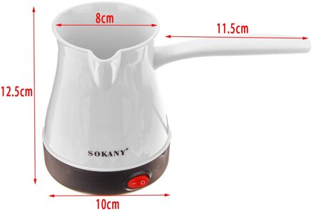 Turkse Koffie Pot Elektrische Thee Maken Melk Pot Roestvrij Staal Apart Soort Waterkoker Waterkoker Elektrische Gezondheid Pot wit