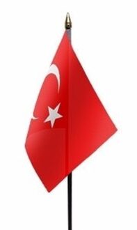 Turkse landenvlag op stokje