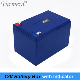 Turmera 12V 21Ah Battery Box Storage Case with Capacity Indicator Build 28Piece 18650 Battery for Uninterrupted Power Supply 12V