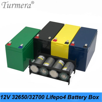 Turmera 32650 32700 Lifepo4 Battery Storage Box with 1x4 Bracket for 12V 7Ah Uninterrupted Power Supply and E-bike Battery Use A