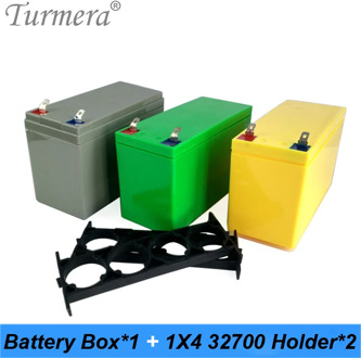 Turmera 32650 32700 Lifepo4 Battery Storage Box with 1x4 Bracket for 12V Uninterrupted Power Supply and E-bike Battery Use NEW
