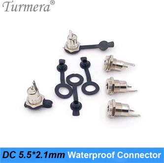 Turmera Battery Connector DC 5.5 mm x 2.1mm DC Power Jack Socket Female Connector DC 5.5*2.1 Waterproof for Screwdriver Battery