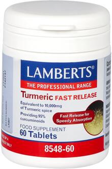Turmeric Fast Release - 60 tabletten - Kruidenpreparaat - Voedingssupplement